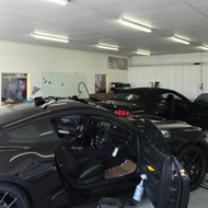 Black Sports Car Interior